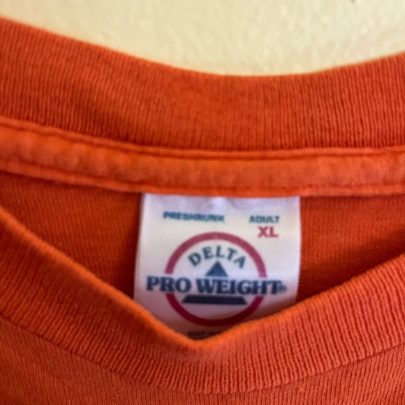 Vintage 90’s Hooters Flames Graphic Long Sleeve Shirt Size Large Orange Delta XL - Picture 5 of 5